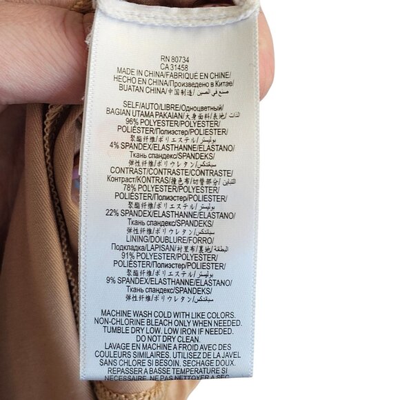 BCBGMaxazria Light Pink Eyelet Sleeveless Mini Dress Sz XS - Picture 8 of 9